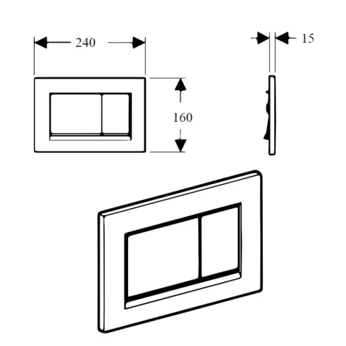Купить купить клавиша смыва, boheme, бронза арт. 654