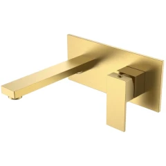 Смеситель для раковины, Boheme Qubic, золото арт. 475-MG