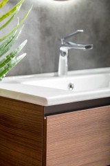 Тумба под раковину, подвесная, Armadi Art Capolda, dark wood арт. 849-085-D