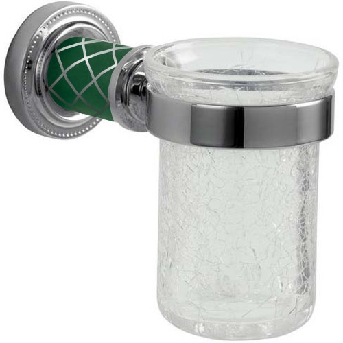 Купить купить стакан для зубных щеток, boheme murano, хром, бирюзовый арт. 10904-gr-cr