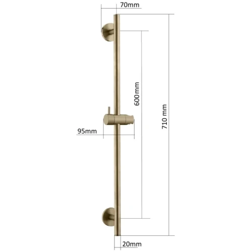 Купить купить душевая штанга, boheme uno, оружейная сталь арт. 420-gm