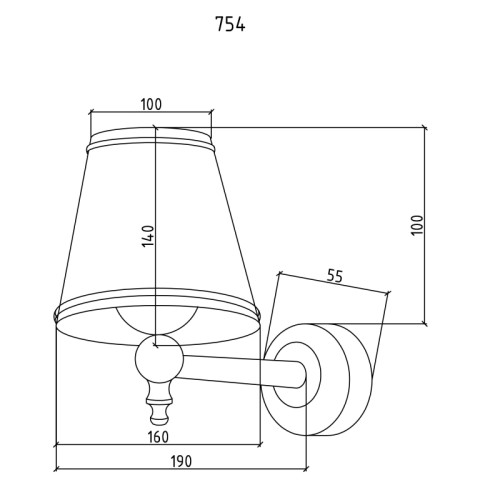 Купить купить светильник, boheme, золото арт. 754