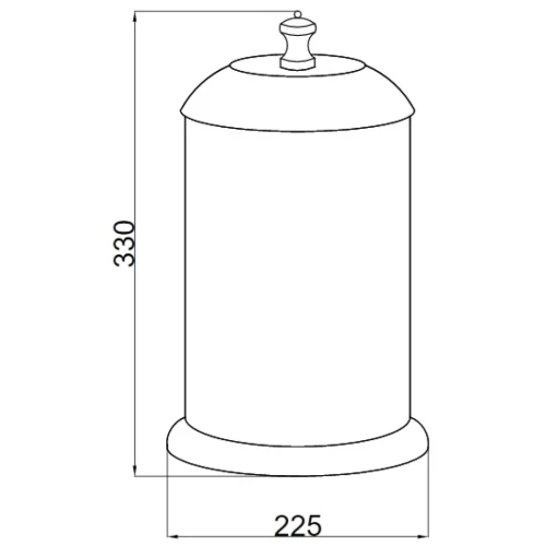 Купить купить ведро для мусора bianco, boheme vogue, хром арт. 10138