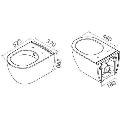 Купить купить унитаз биде подвесной с сиденьем микролифт, boheme bianca, белый арт. 963-set-2-w