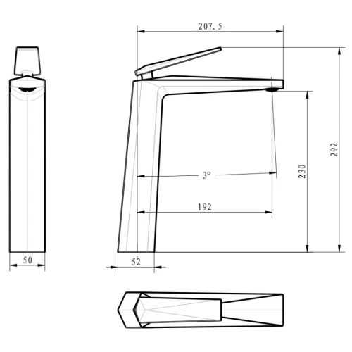 Купить купить смеситель для раковины, boheme venturo, золото арт. 382