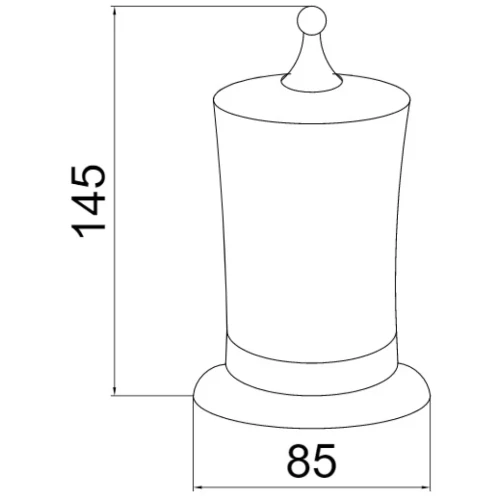 Купить купить стакан для ватных дисков, boheme imperiale, золото арт. 10415