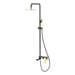 Душевая система, Boheme Q, черный, золото арт. 148-BG.2