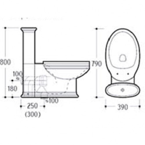 Купить купить унитаз компакт с узором с бачком без сиденья, boheme puro, белый арт. 959-g