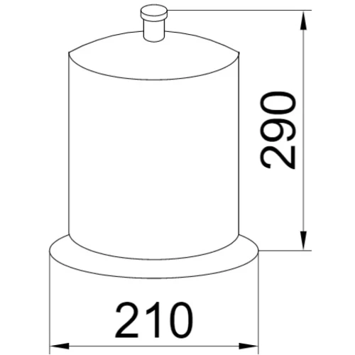 Купить купить ведро для мусора, boheme puro, хром арт. 10718