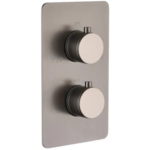 Купить купить смеситель для душа с термостатом, boheme cell, оружейная сталь арт. 134-2-gm