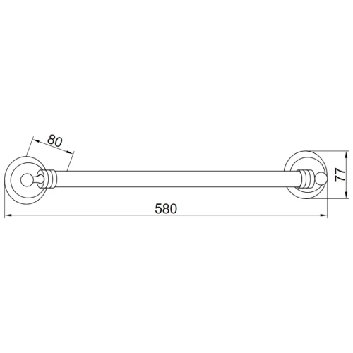 Купить купить полотенцедержатель, boheme hermitage, бронза арт. 10321