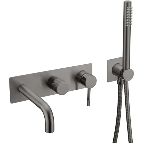 Купить купить смеситель для ванны, boheme uno, оружейная сталь арт. 464-3-gm