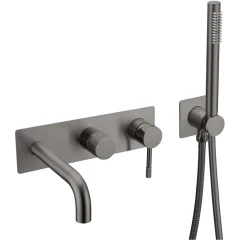 Смеситель для ванны, Boheme Uno, оружейная сталь арт. 464-3-GM