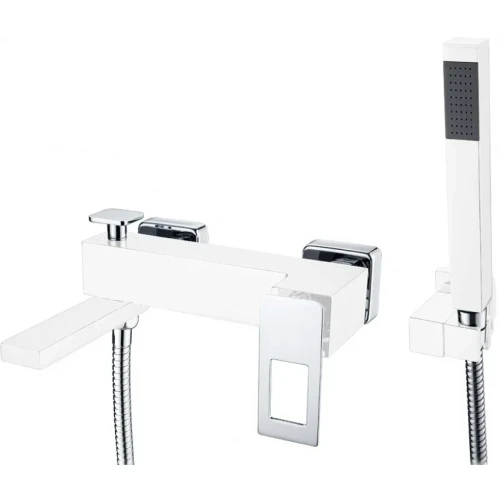 Купить купить смеситель для ванны, boheme q, белый, хром арт. 143-wcr