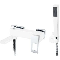 Смеситель для ванны, Boheme Q, белый, хром арт. 143-WCR