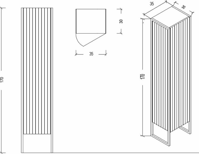 Купить купить шкаф пенал r, armadi art monaco, бордо, золото арт. 868-rg-r