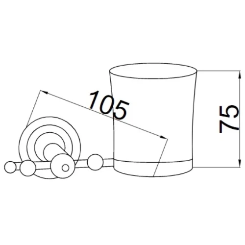 Купить купить стакан для зубных щеток, boheme brilliante, хром арт. 10433