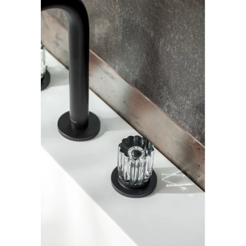 Купить купить смеситель на столешницу на 3 отв., boheme elegante, 152-b-el цвет: черный