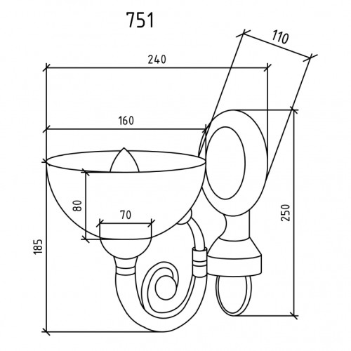 Купить купить светильник, boheme, бронза арт. 751