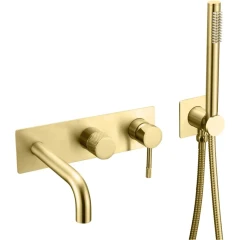 Смеситель для ванны, Boheme Uno, золото арт. 464-3-G