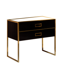 Тумба под раковину, Armadi Art Monaco, черный, золото арт. 867-100-BG