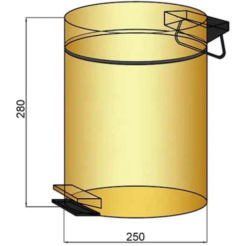 Купить купить ведро для мусора, boheme uno, никель арт. 10426-nb