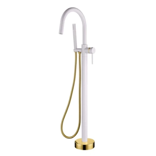 Купить купить смеситель для ванны, boheme uno, белый, золото арт. 469-wg