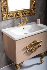 Тумба под раковину, подвесная, Armadi Art NeoArt, cappucino арт. 830-080-CP