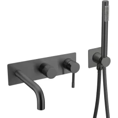 Смеситель для ванны, Boheme Uno, черный арт. 464-3-B