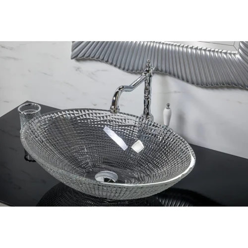 Купить купить раковина-чаша, прозрачная, armadi art neoart, прозрачный арт. 813