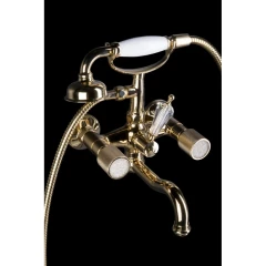 Смеситель для ванны, Boheme Royal Cristal, золото арт. 293-Royal/CRST