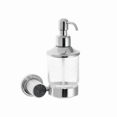 Дозатор для жидкого мыла, Boheme Royal Cristal, хром арт. 10932-CR-B