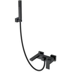 Смеситель для ванны, Boheme Qubic, черный арт. 473-B