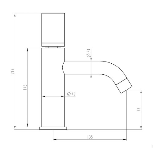 Купить купить смеситель для раковины, boheme stick, никель арт. 121-nb.4