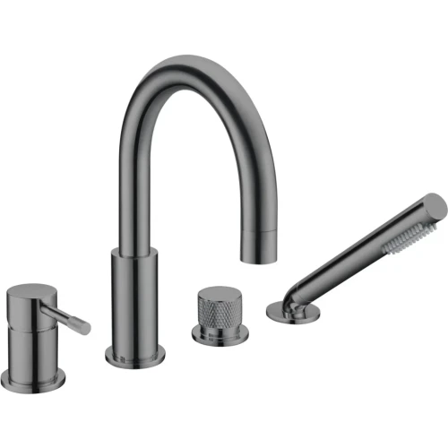 Купить купить смеситель на борт ванны, boheme uno, оружейная сталь арт. 460-sgm