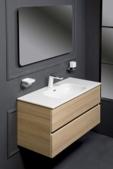 Тумба под раковину, подвесная, Armadi Art Vallessi, light oak арт. 837-100-L