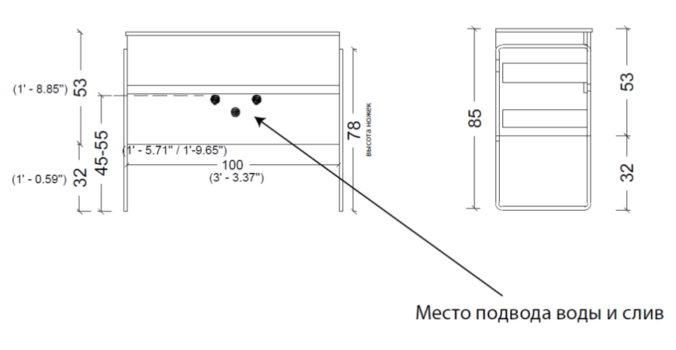Купить купить тумба под раковину, подвесная, armadi art vallessi, light oak арт. 837-100-l