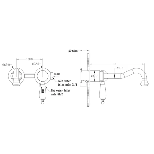 Купить купить смеситель для раковины, boheme imperiale ripresa, золото арт. 327