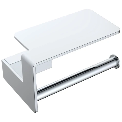Купить купить держатель туалетной бумаги с полочкой, boheme q, хром арт. 10941-cr