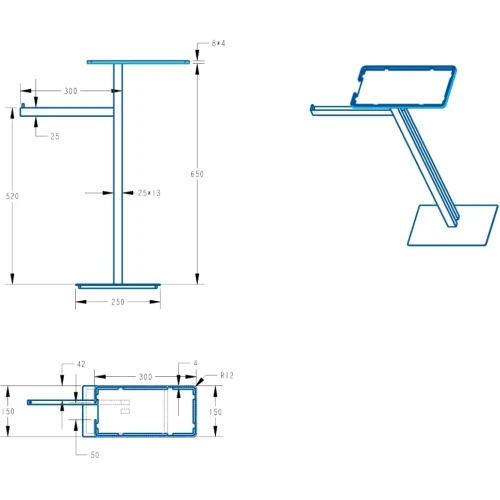 Купить купить напольная стойка, boheme, золото арт. 10952-mg