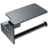 Купить купить держатель туалетной бумаги с полкой, boheme q, оружейная сталь арт. 10941-sgm