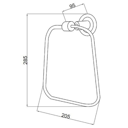 Купить купить кольцо для полотенец фиолетовое, boheme murano, хром, фиолетовый арт. 10905-v-cr