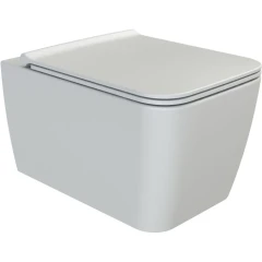 Унитаз подвесной с сиденьем микролифт, Boheme Zen, белый арт. 967-SET-MW