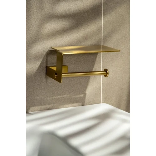 Купить купить держатель туалетной бумаги с полкой, boheme q, бронза арт. 10941-br