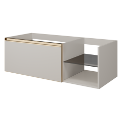 Тумба под раковину, подвесная, Armadi Art Quatro, кашемир арт. 790-M6-120-CM-MG