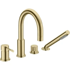 Смеситель на борт ванны, Boheme Uno, золото арт. 460-MG