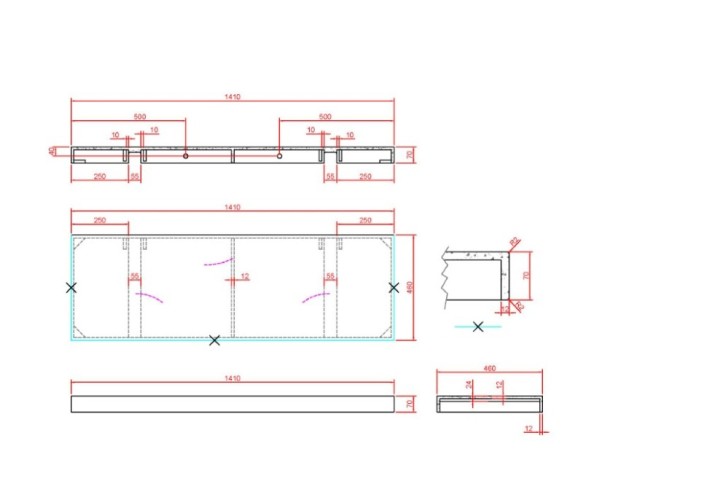 Купить купить столешница под раковину, armadi art flat, белый мрамор арт. 869-140-clct