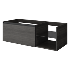 Тумба под раковину, подвесная, Armadi Art Quatro, дуб антрацит арт. 790-M6-120-OA-A