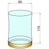 Купить купить стакан для зубных щеток, boheme, бронза арт. 10211