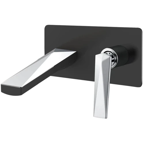 Купить купить смеситель для раковины, boheme venturo, черный, хром арт. 375-b